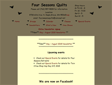 Tablet Screenshot of fourseasonsquiltsmn.com